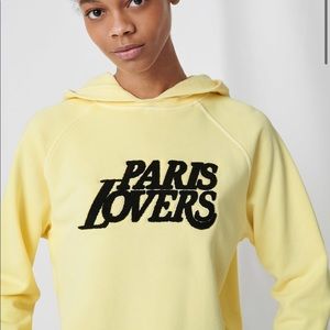 COPY - Maje yellow hoodie “Paris lovers”